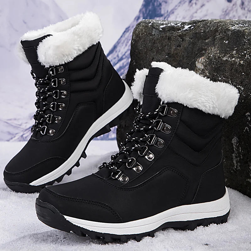 High-top Plush Velvet Women's Snow Boots