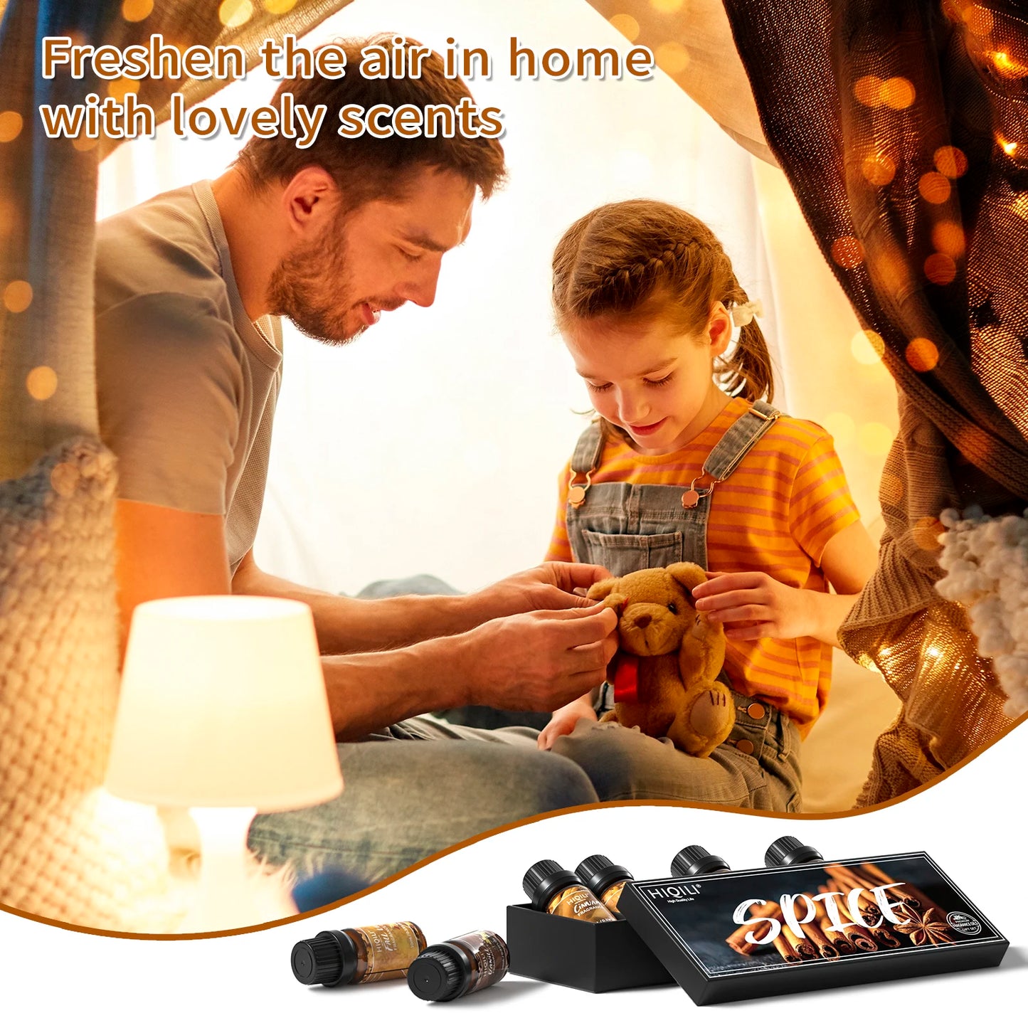 Spice Fragrance Oil 6 Gift Set100% Pure Perfume Oil for Aromatherapy