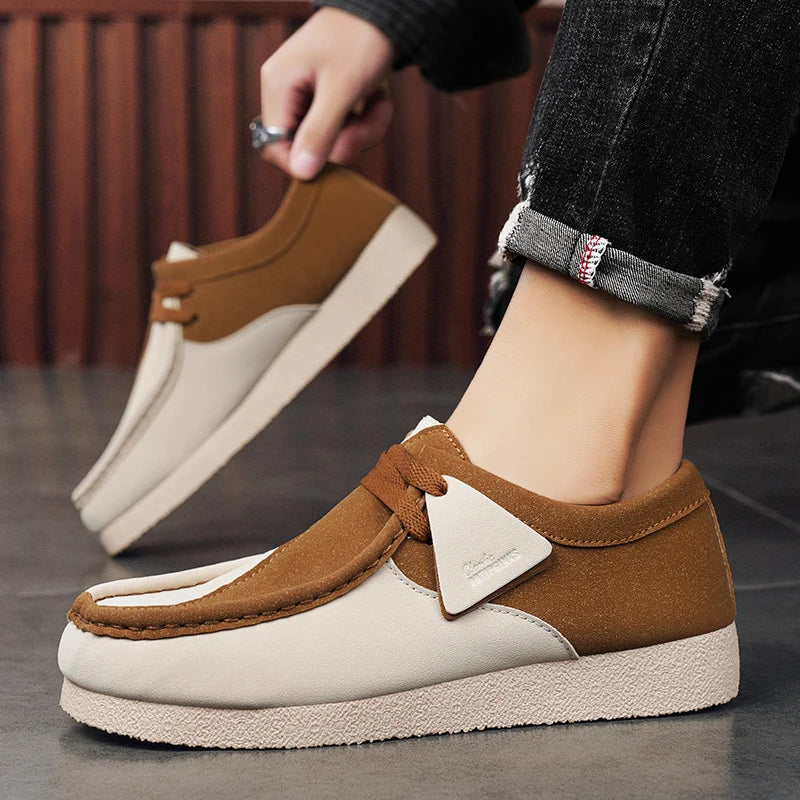 Vintage Suede Comfortable Mens Boat Shoes