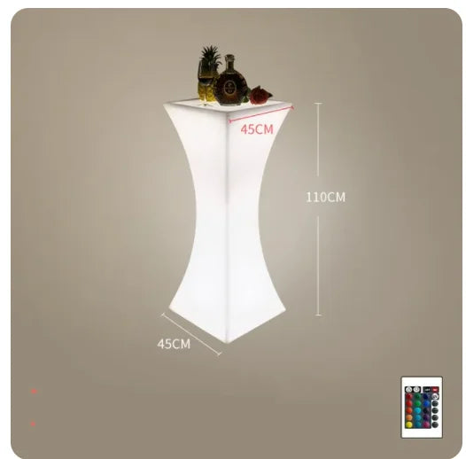 110CM LED Illuminated Round Cocktail Table