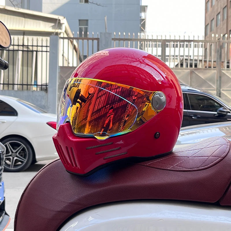DOT Motorcross Vintage Full Face Retro Helmet