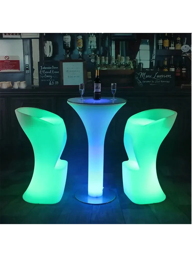 Luminous Chairs & High Table Bar Colorful