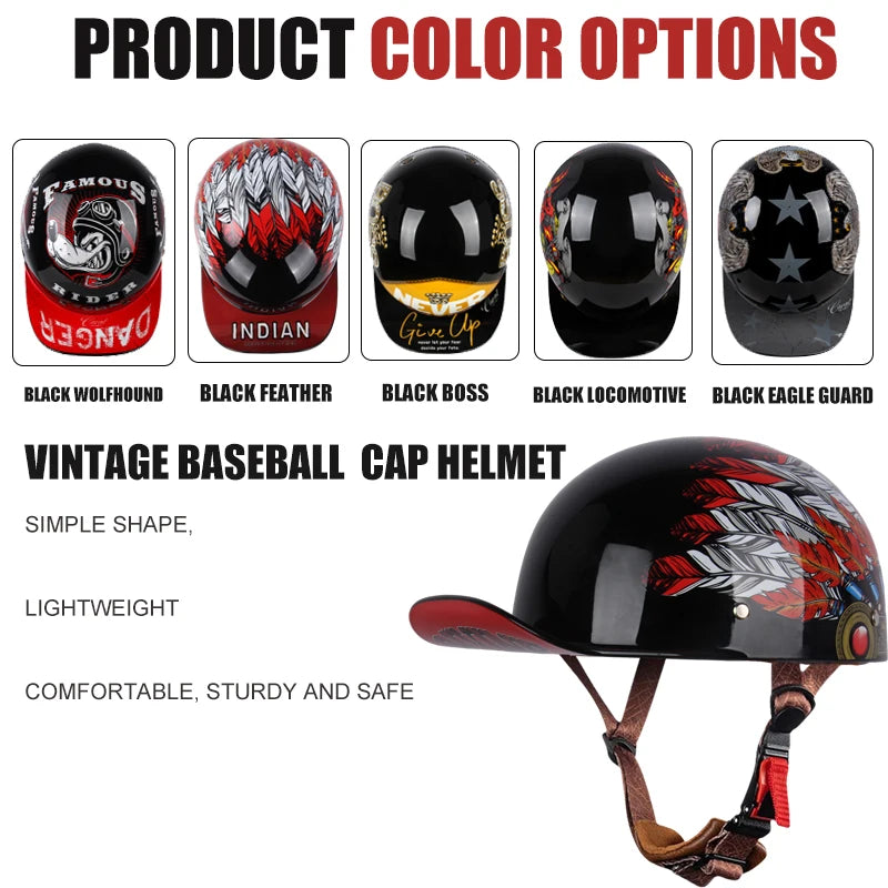Retro Half Helmet Four Seasons Universal