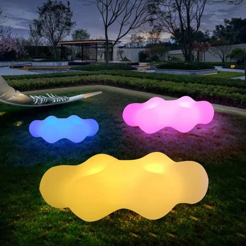 LED Glowing Cloud Rechargeable Waterproof Lounge Sofa