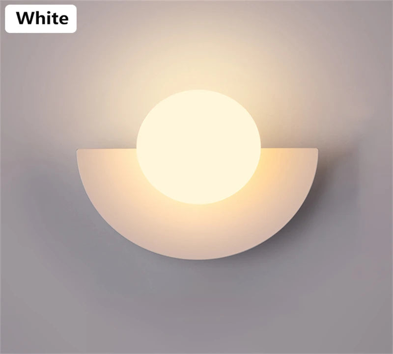 Plastic Ball G9 Bulb Round Sconce Light LED