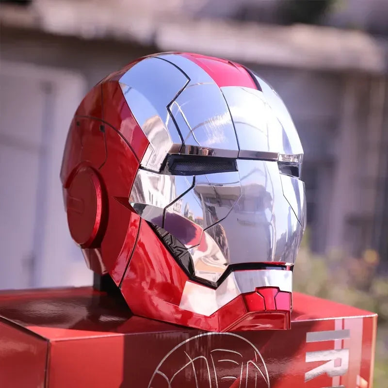 Iron Man Cosplay Voice Control Helmet Led Eyes