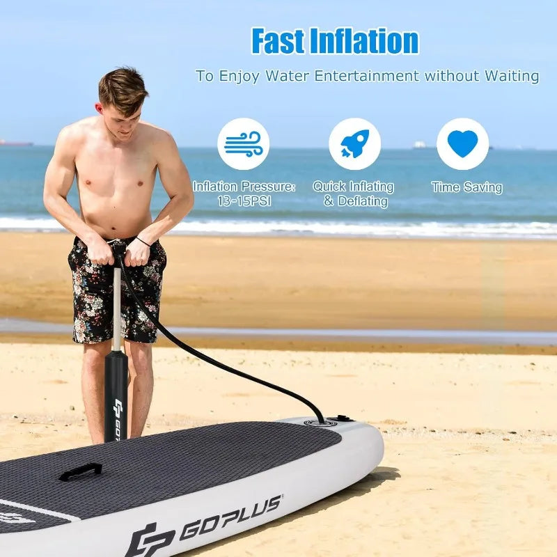 Goplus Inflatable Stand up Paddle Board Surfboard