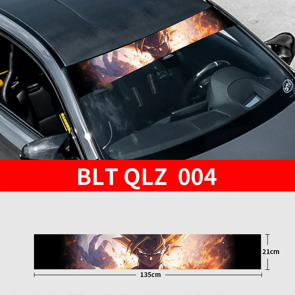 GOKU Front and Rear Decorative Sunshade Decals