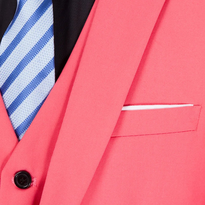 ( Jackets + Pants ) Solid Color Men's Business Suit