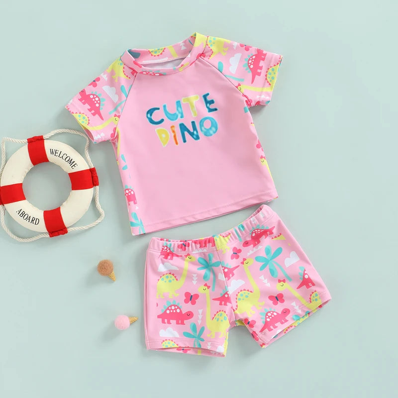 Two-Piece Fun Print Swimsuit