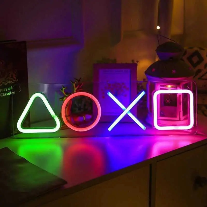 Neon Sign Custom Game Icon Light