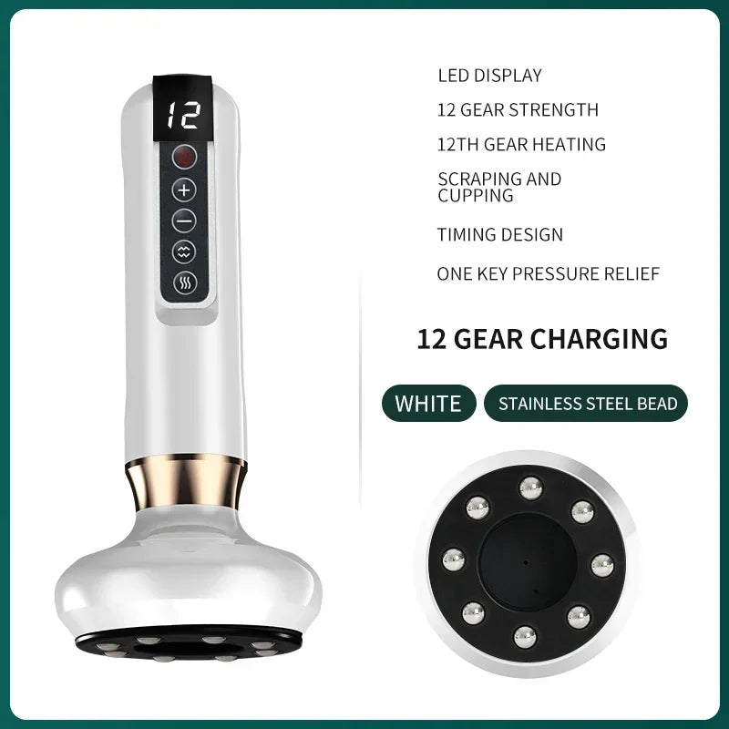 Tricolor Electric Massager Anti Cellulite Suction Cup