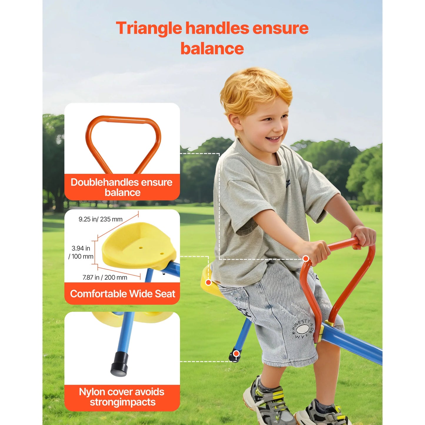 4 Seats Seesaw Sit & Spin Teeter Totter