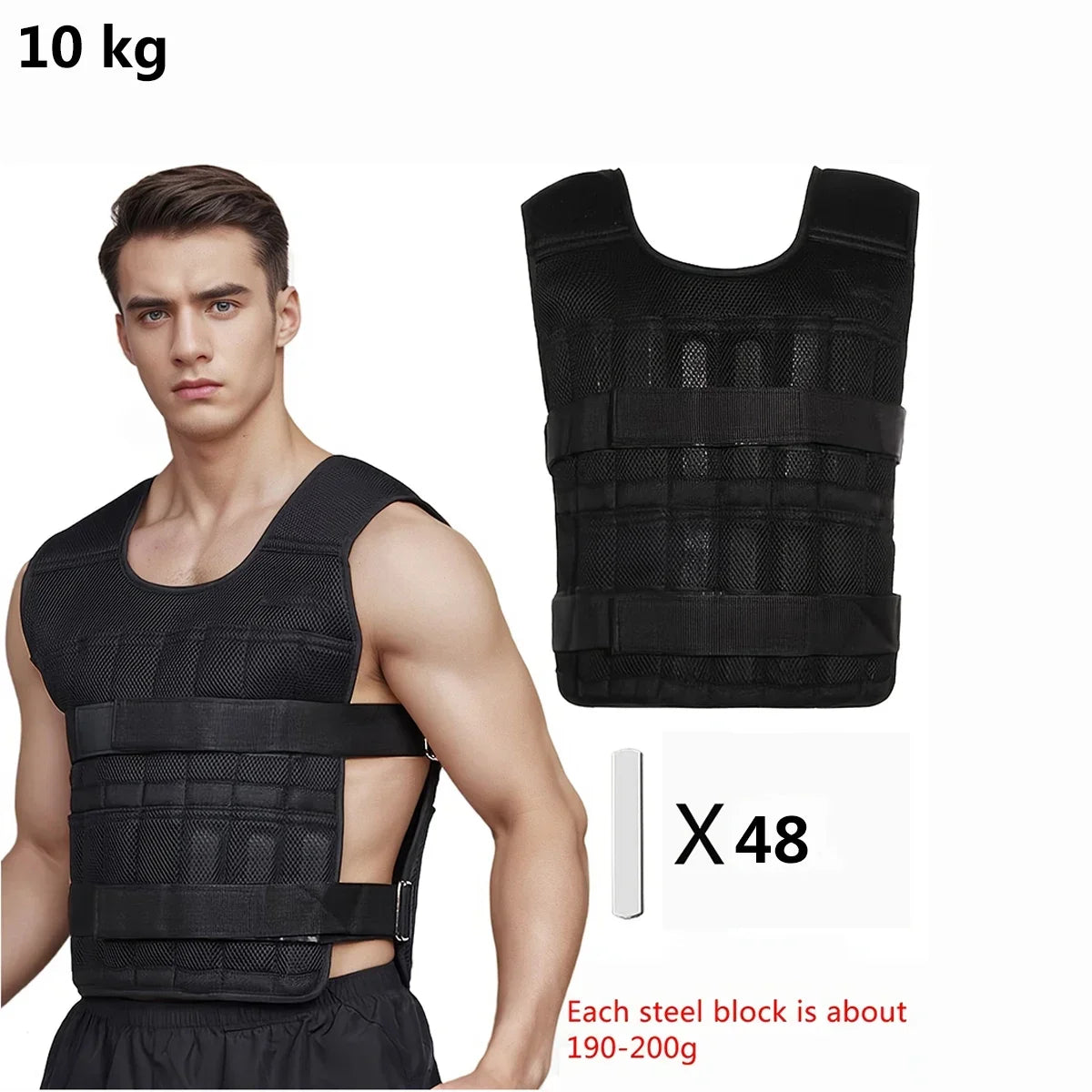 Adjustable Weight Vest Strength Training Tool