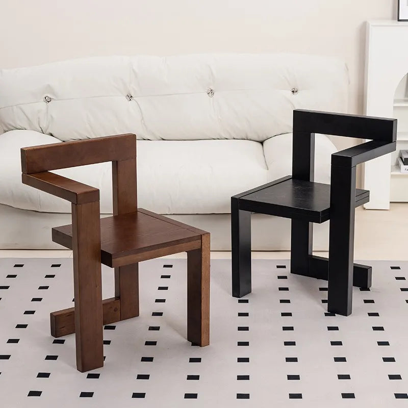 Solid Wood Building Block Luxury Modern Chair