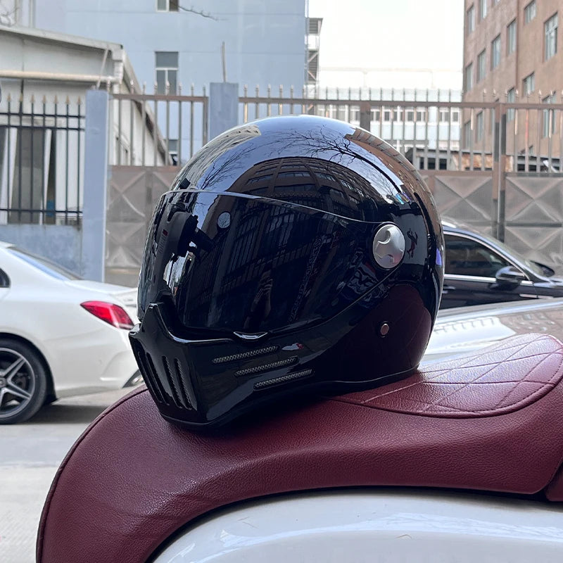 DOT Motorcross Vintage Full Face Retro Helmet