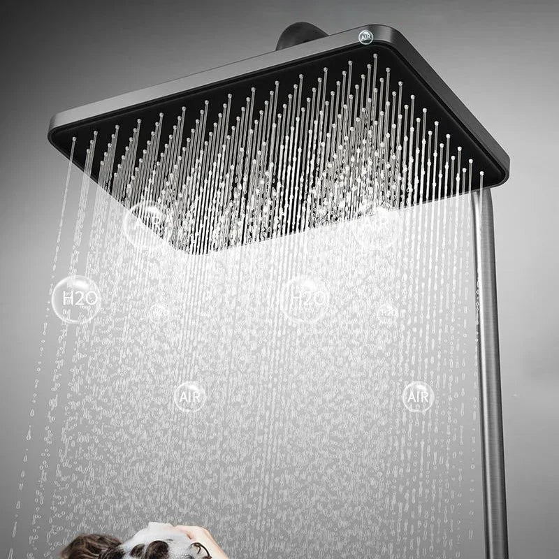 LED Digital Ambient Light Bathtub Wall Mounted Shower System