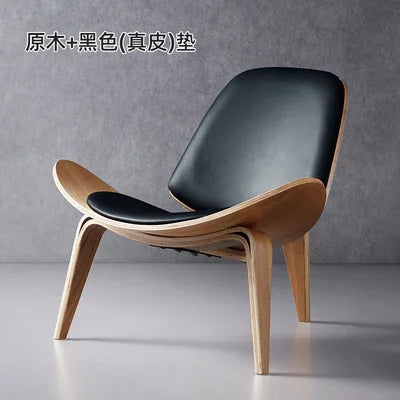 Nordic High-End Light Luxury Solid Wood Leisure Chair