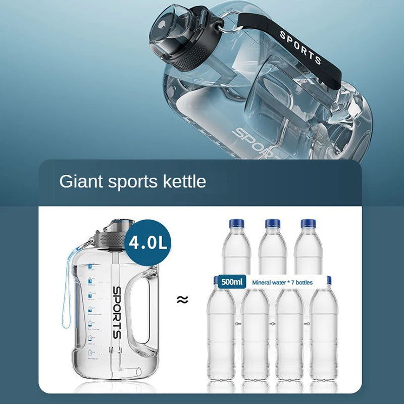 1700ML/2500ML/3800ML Fitness Drinking Bottle Large Capacity