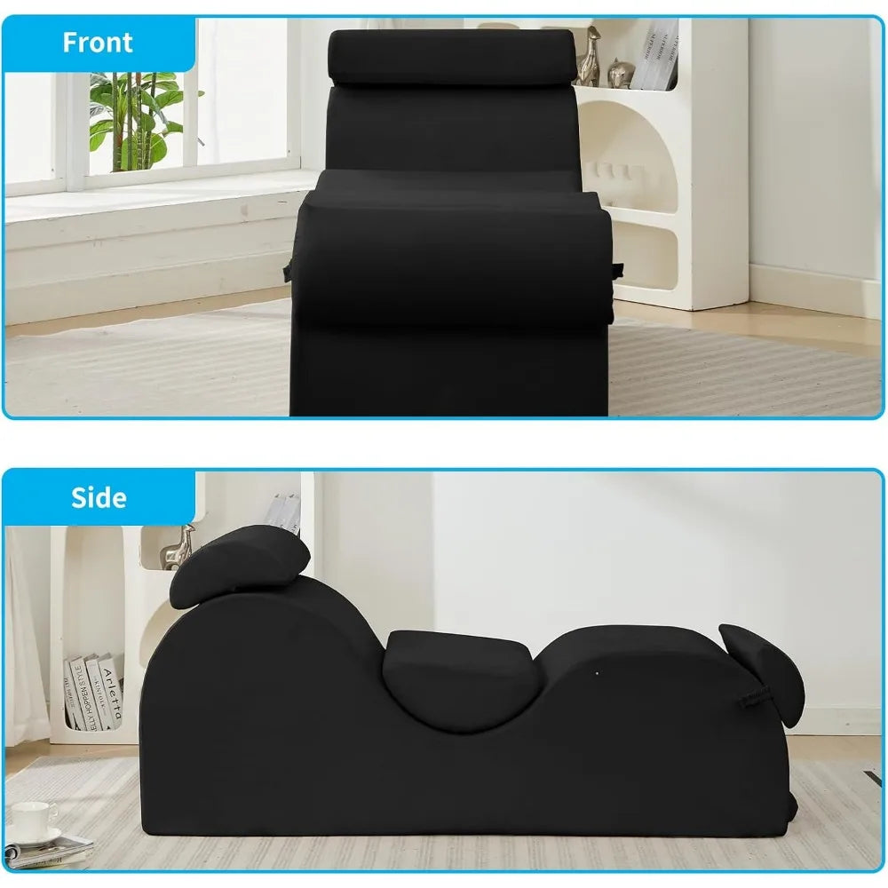 Chaise Lounge Chair with Side Pockets