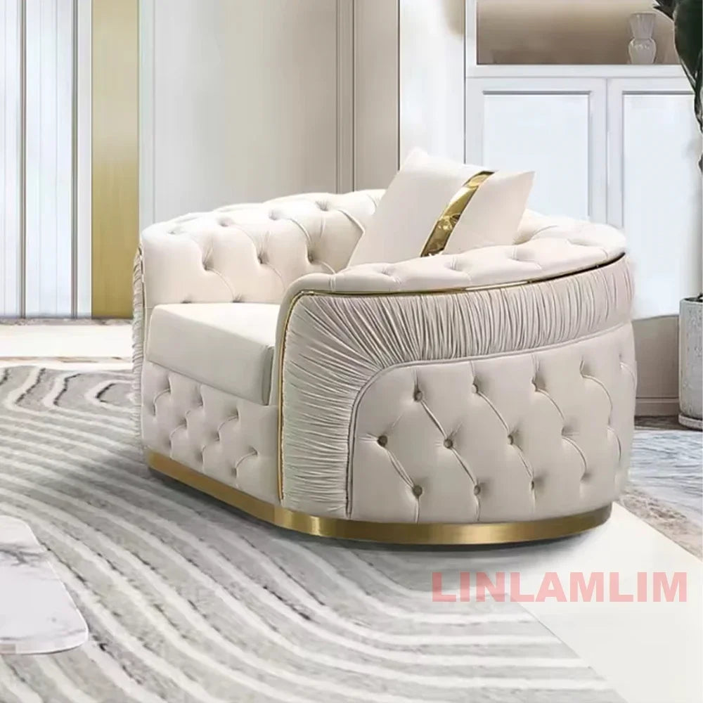 Luxury Chesterfield Sectional Sofa Set