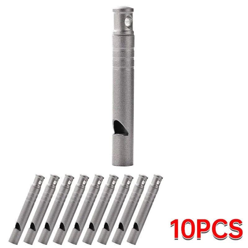 5PCS Outdoor Emergency Titanium Whistle High Decibel