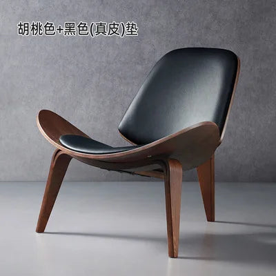 Nordic High-End Light Luxury Solid Wood Leisure Chair