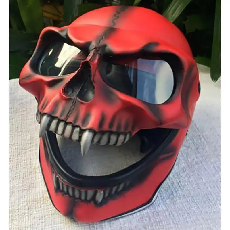 Skull Skeleton Motorcycle Helmet Cover