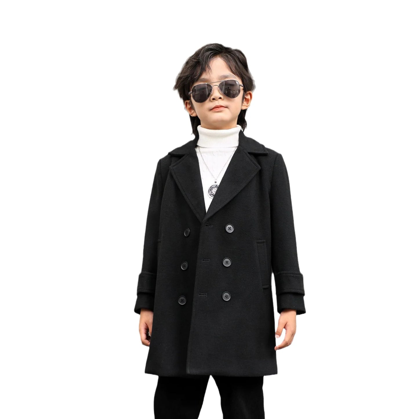 Winter Khaki Wool Coat