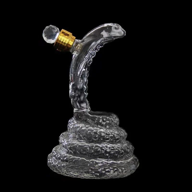 High Borosilicate Glass Zodiac Snake Whisky Bottle