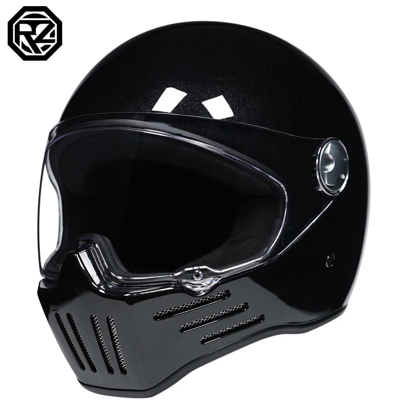 DOT Motorcross Vintage Full Face Retro Helmet