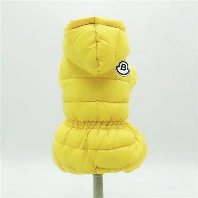 Winter Dog Jumpsuits Warm Soft Clothes Padded Cotton Puppy Down Jacket