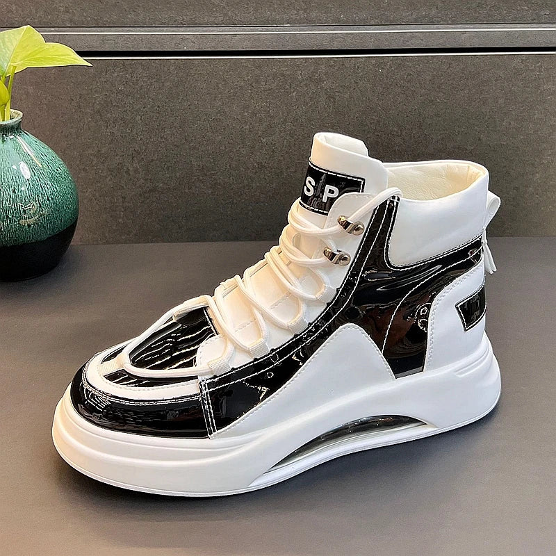 Mens High Top Designer Trending Sneakers