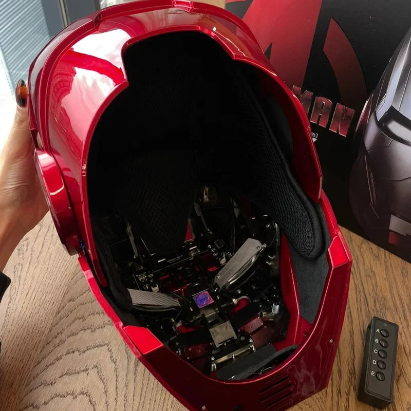 Iron Man Cosplay Voice Control Helmet Led Eyes