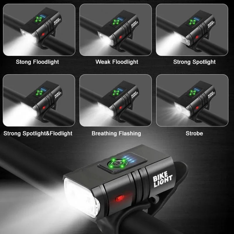 LED Bicycle Light 1000LM USB Rechargeable