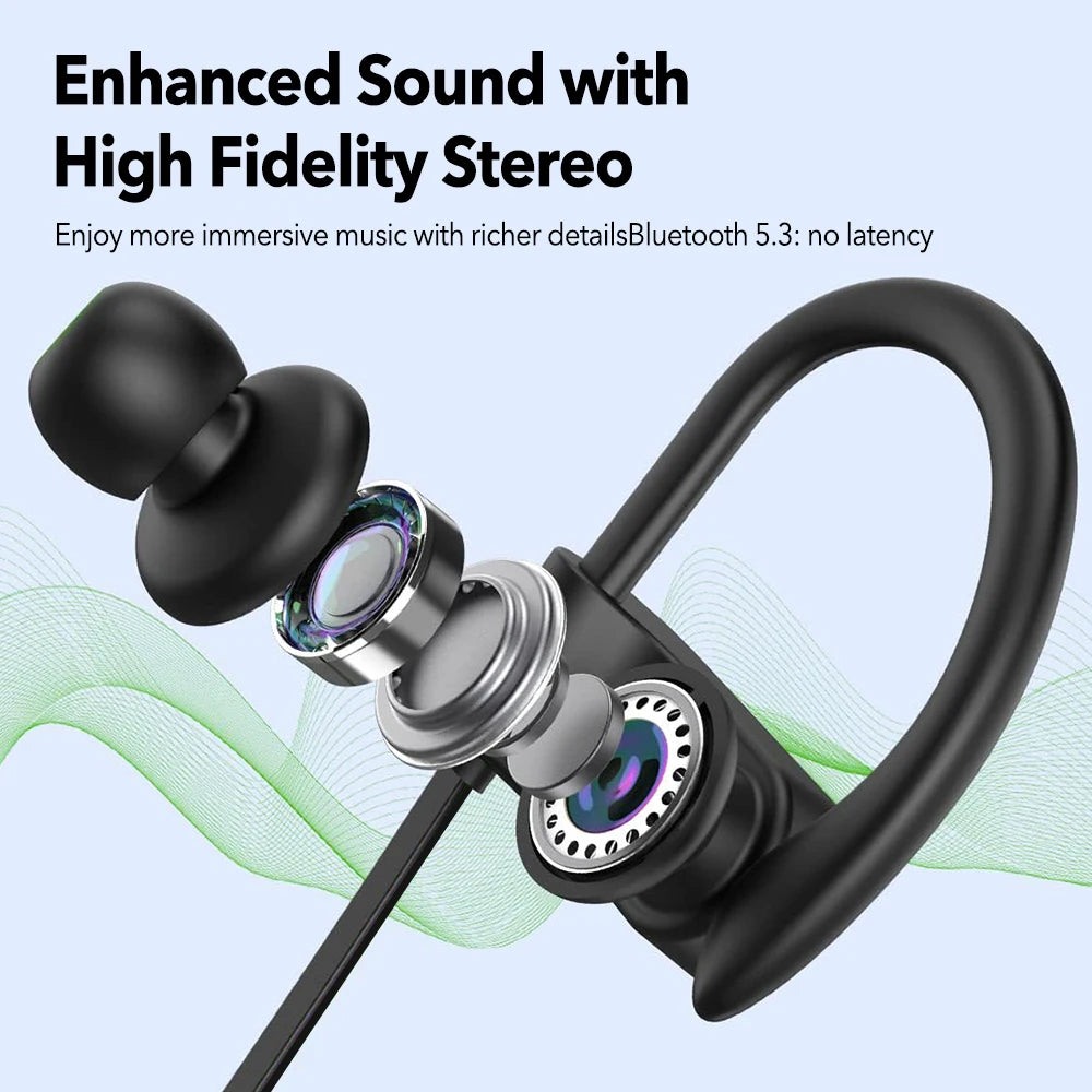 Flame Sports IPX7 Waterproof Bluetooth V5.3 Earbuds