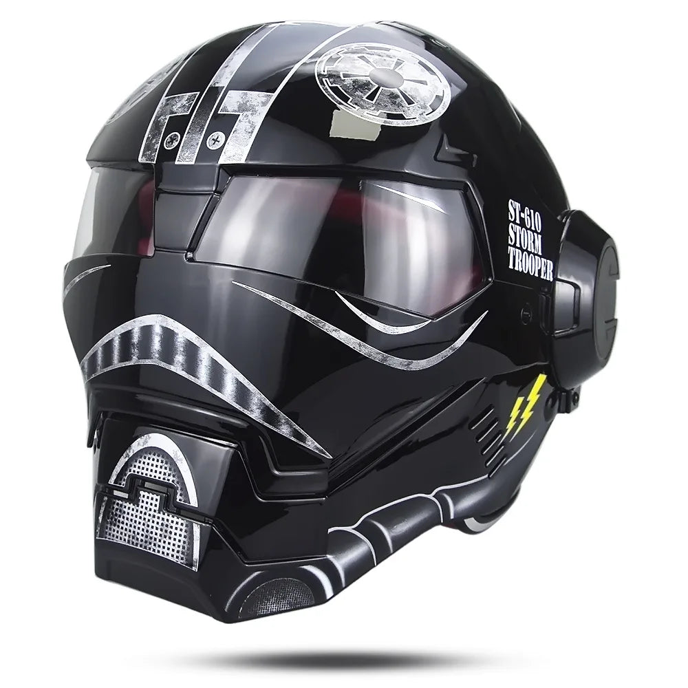 Iron Man Art Flip-up Safety Helmet Accessories