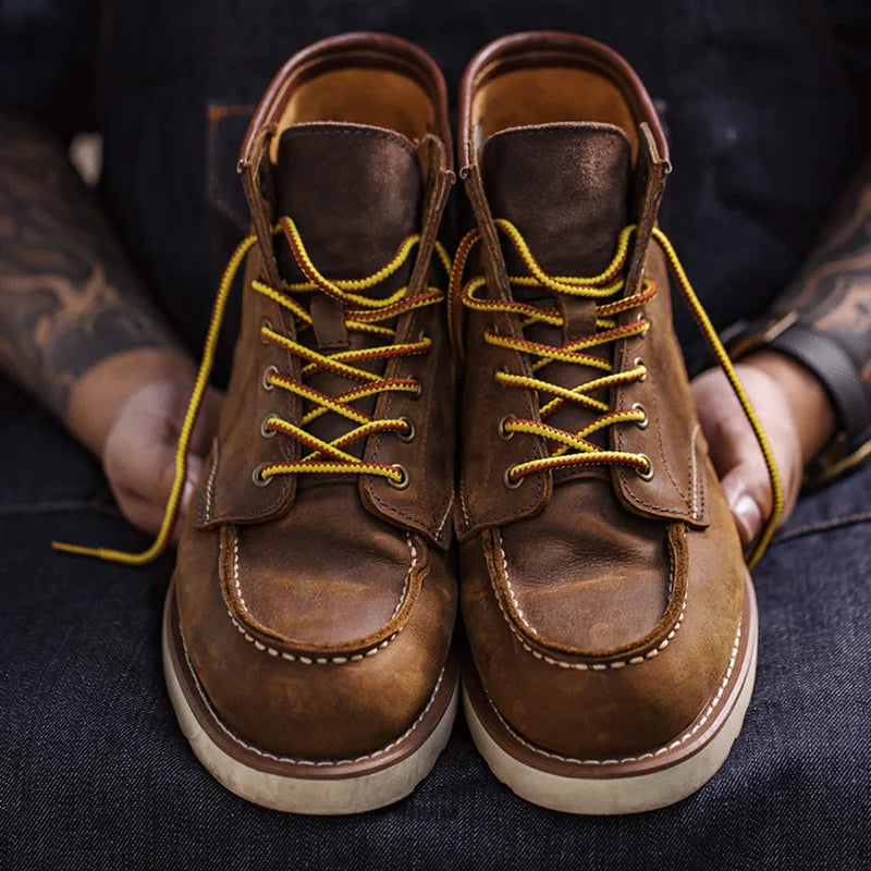 Maden Vintage 875 Ankle Boots Durable Leather High-top