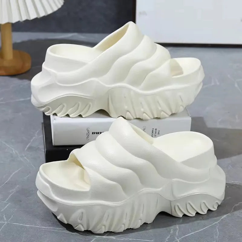 Womens Soft EVA Thick Sole Slides Shoes