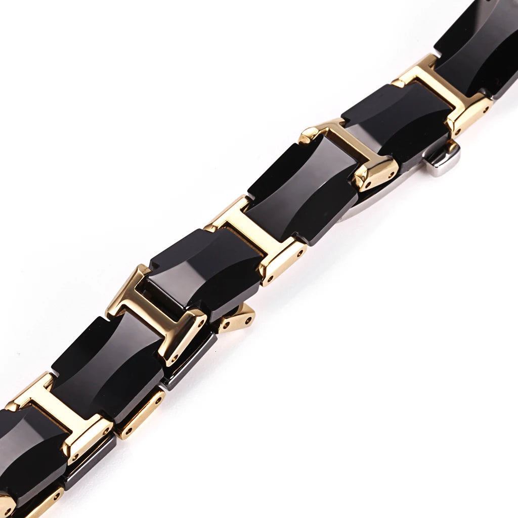 Ceramic Titanium Hematite Magnetic Therapy Bracelet