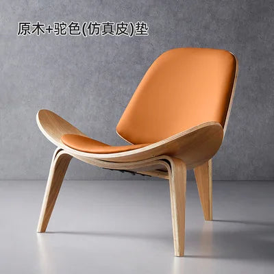 Nordic High-End Light Luxury Solid Wood Leisure Chair