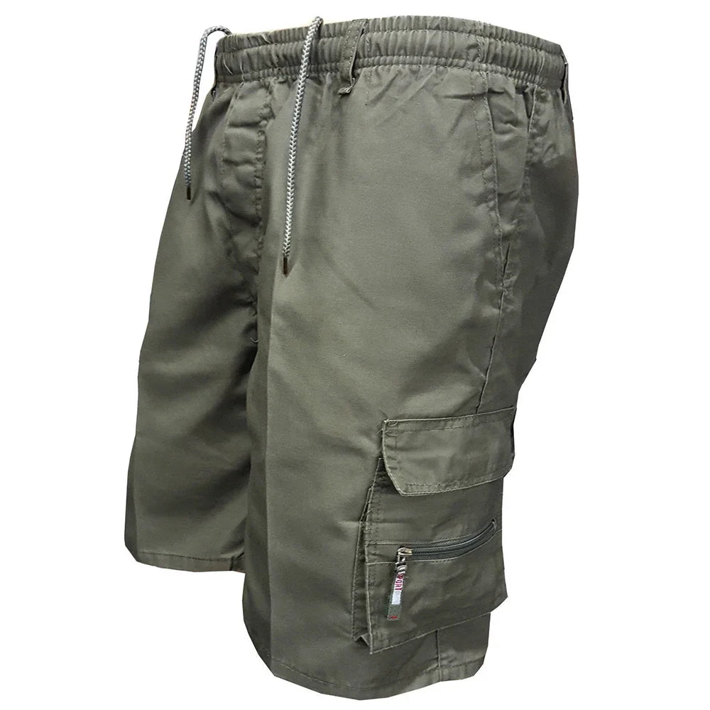 Men's Casual Cargo Shorts Knee-length Multi-pocket