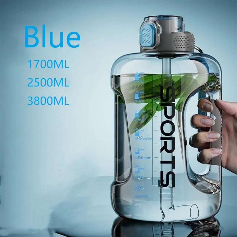 1700ML/2500ML/3800ML Fitness Drinking Bottle Large Capacity