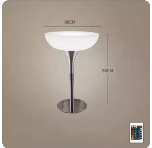 110CM LED Illuminated Round Cocktail Table