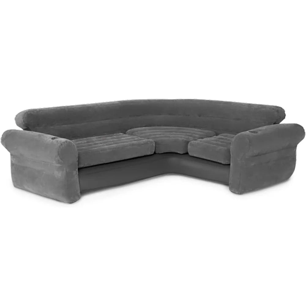 Inflatable 2 in 1 Corner Air Mattress Sectional Sofa