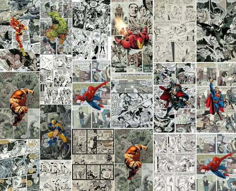 Custom Mural Comic 3D Wallpaper