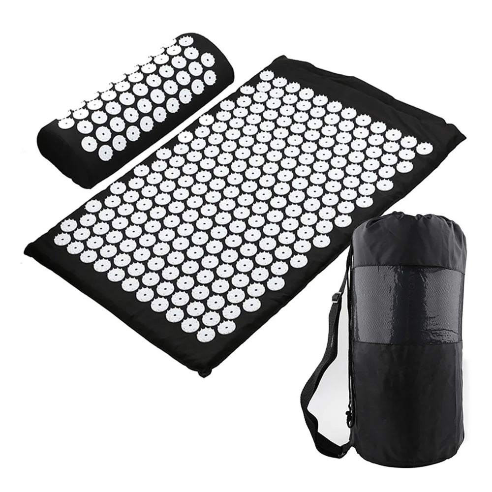Acupressure Yoga Mat Relieve Stress Back Body Pain