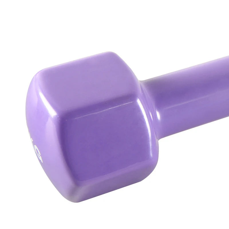 Hexagon Smooth Surface Built-In Iron Core Women's Fitness Dumbbell