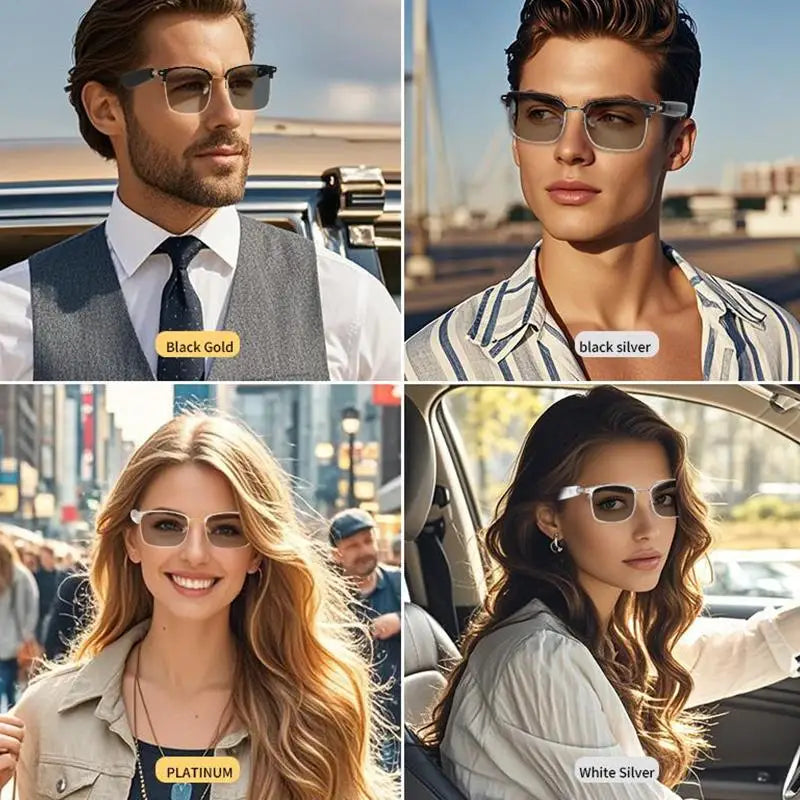 Bluetooth Smart Glasses Auto-Color Changing Touch Control