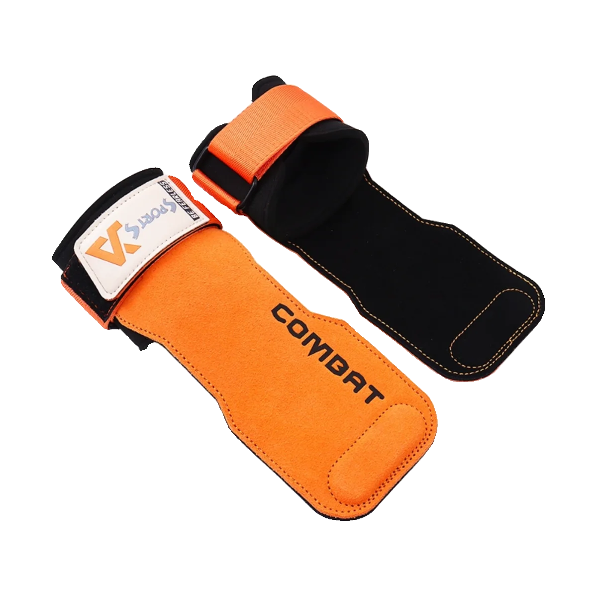 1Pair Pads Professional Cowhide Gym Gloves